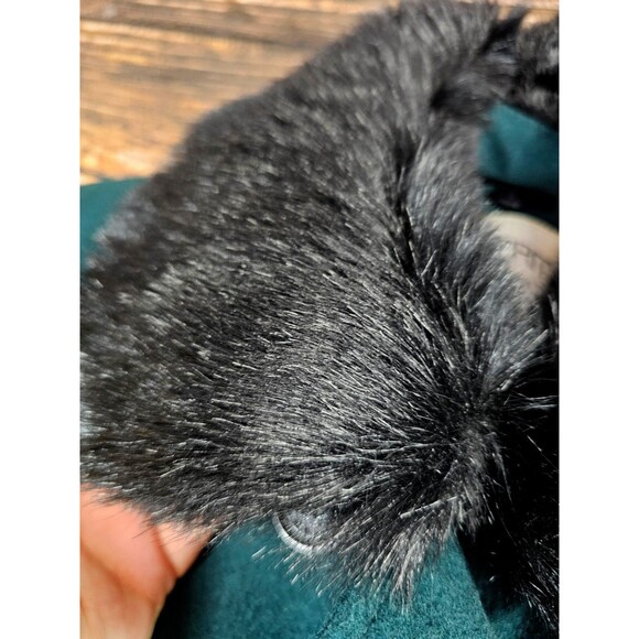 ESPRIT Womens L Designer Double Breasted Wool Blend Pea Coat Emerald Green EUC - Picture 8 of 12